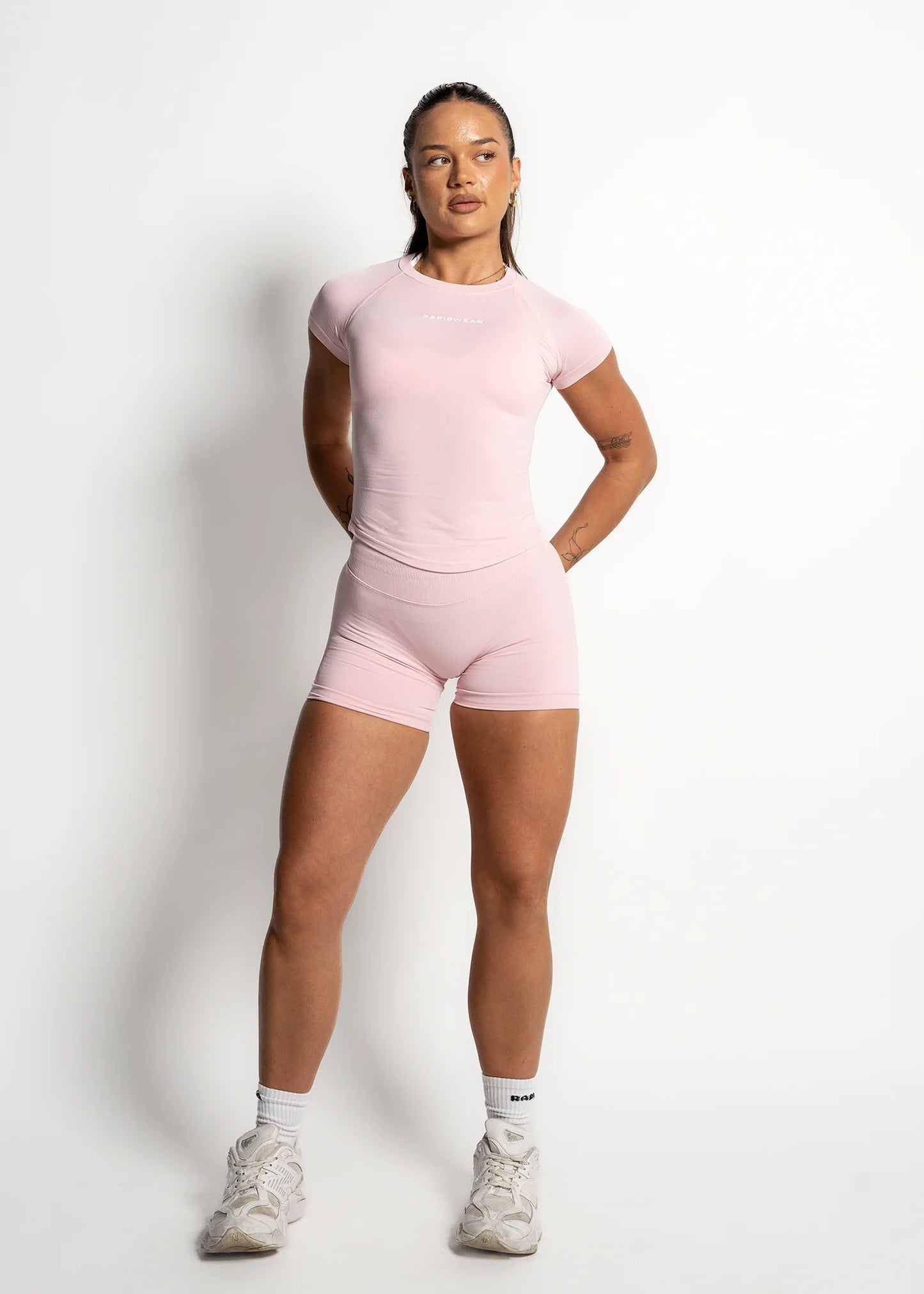 You.Top Short Sleeves-Baby Pink