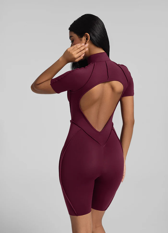 You.Suit-Open Short-Burgundy