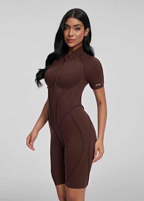 You.Suit-Open Short-Brown