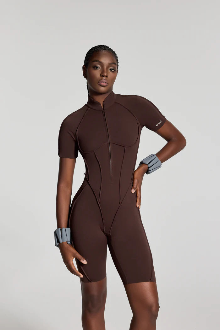 You.Suit-Open Short-Brown