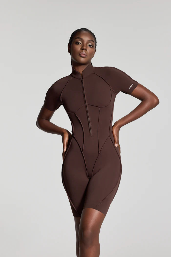 You.Suit-Open Short-Brown