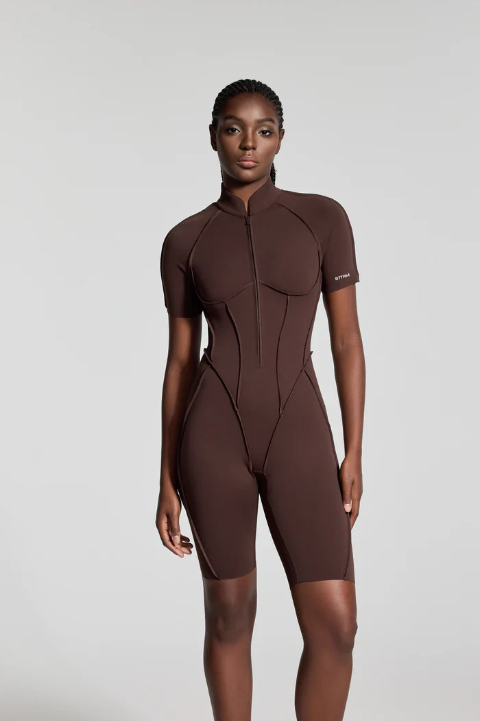You.Suit-Open Short-Brown