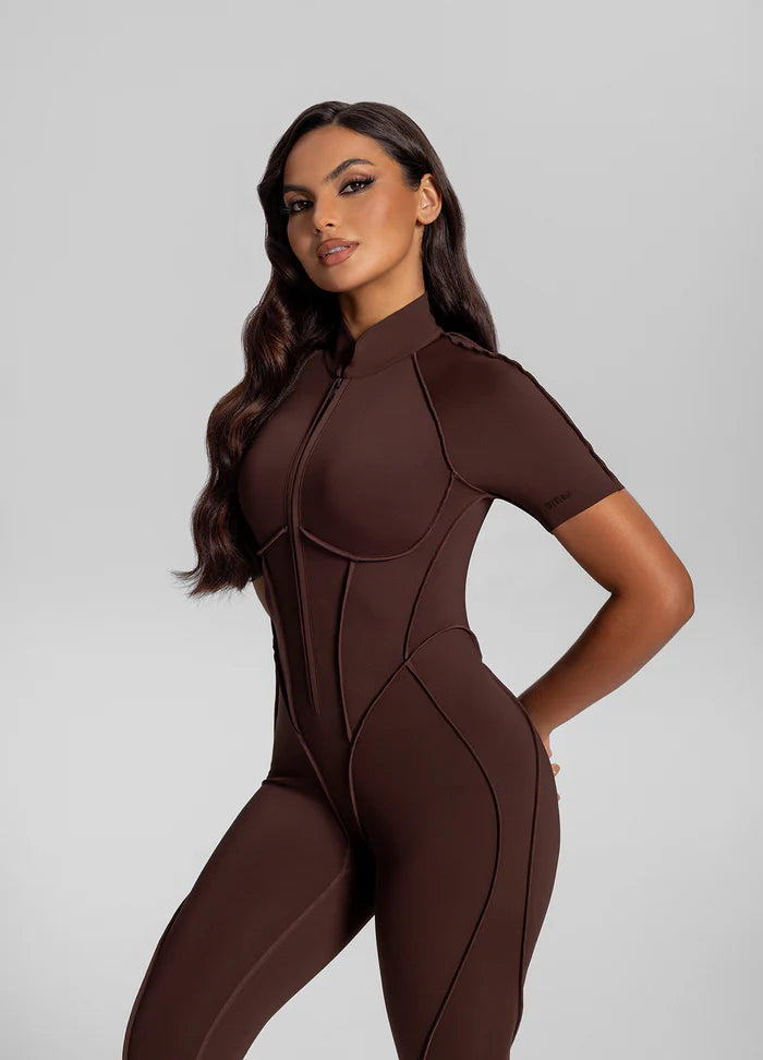 You.Suit-Open Back Midi-Brown