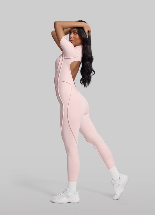 You.Suit-Open Back Midi-Ballet Pink