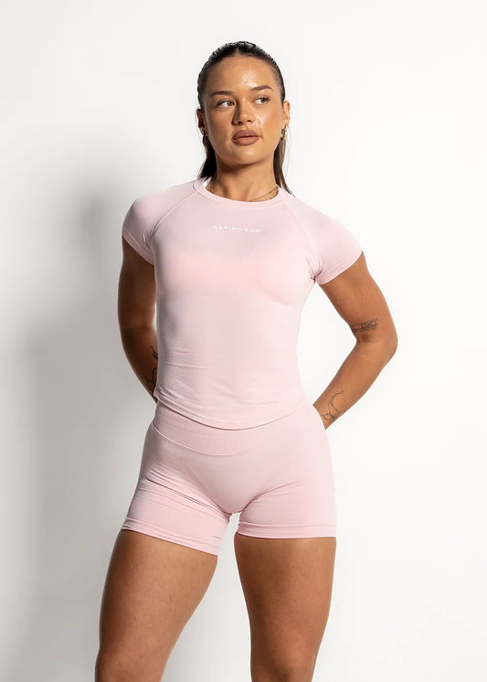 You.Top Short Sleeves-Baby Pink