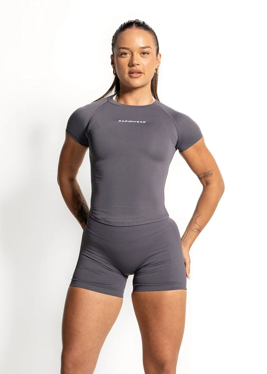 You.Top Short Sleeves-Grey