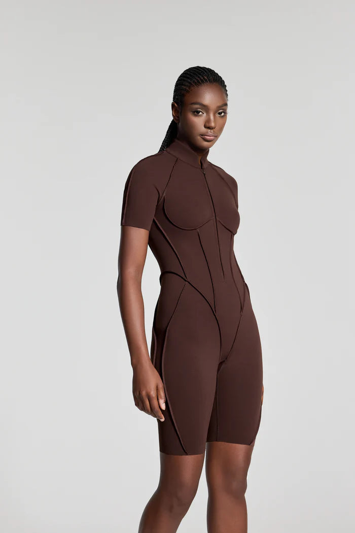 You.Suit-Open Short-Brown