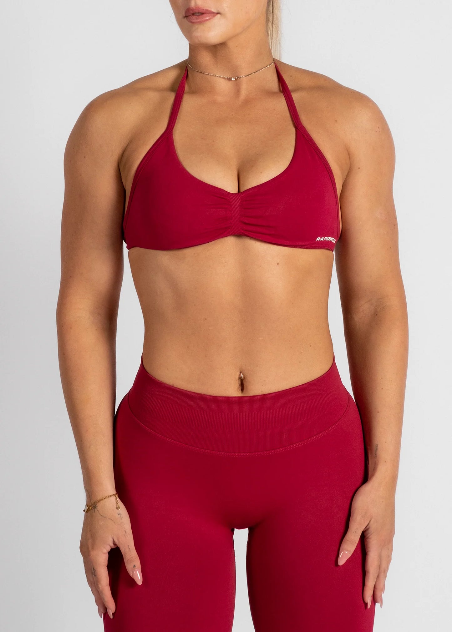 You.Halter Bra-Burgundy