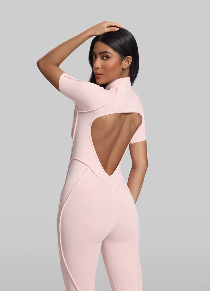 You.Suit-Open Back Midi-Ballet Pink